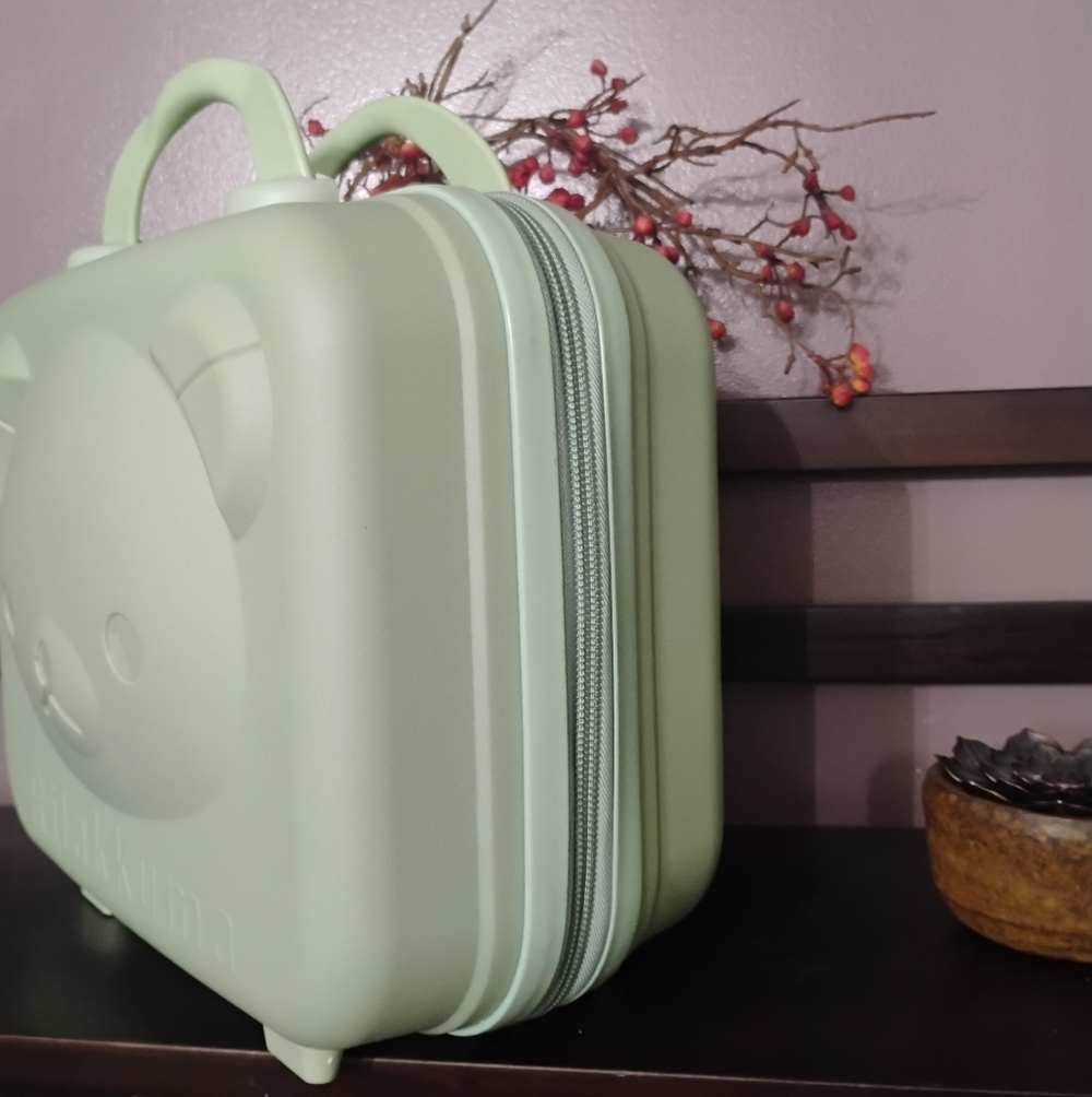Rilakkuma Hard Shell Small Carry-On Travel Case in Sage Green NEW - Picture 12 of 16